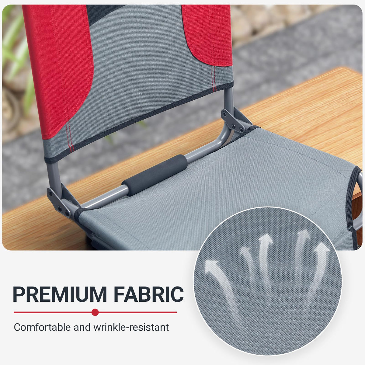 Folding Stadium Seats with Back Support, 2 Pack A408816