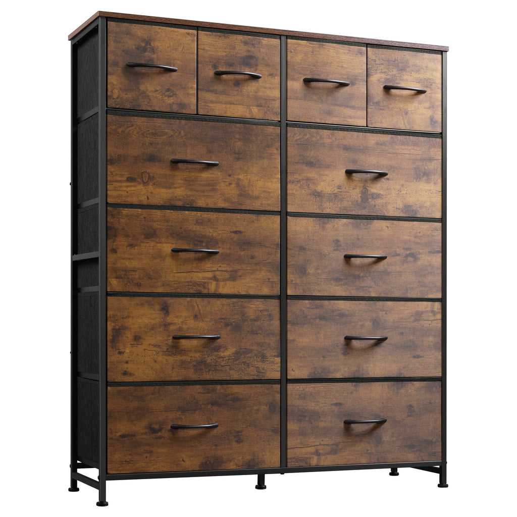 12 Drawer Fabric Dresser Storage Chest Y426