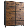 12 Drawer Fabric Dresser Storage Chest Y426