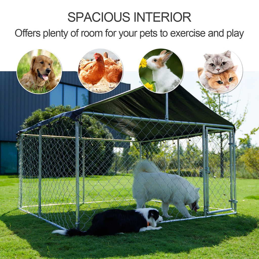 78"x 78" Heavy Duty Steel Dog Kennel P55870