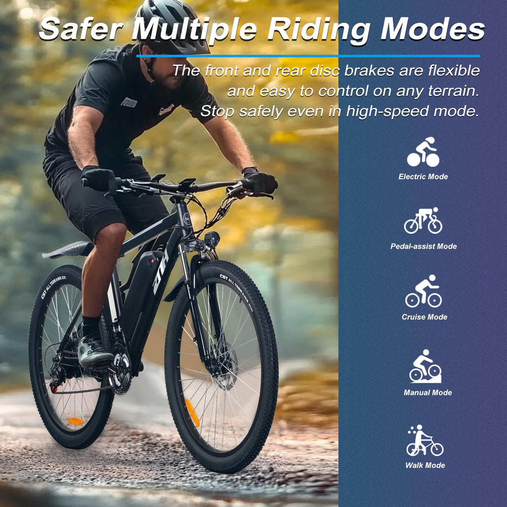 Electric Bike 1000W 20 Mph 80 Miles V712934