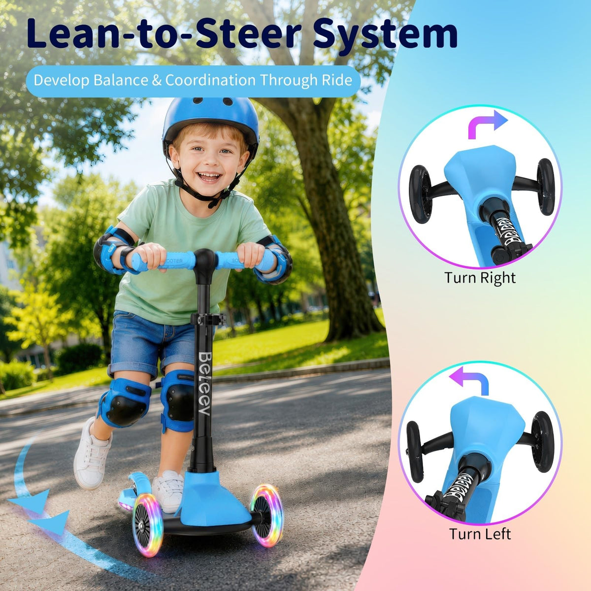 Light Up Deck & Wheels Scooter N192