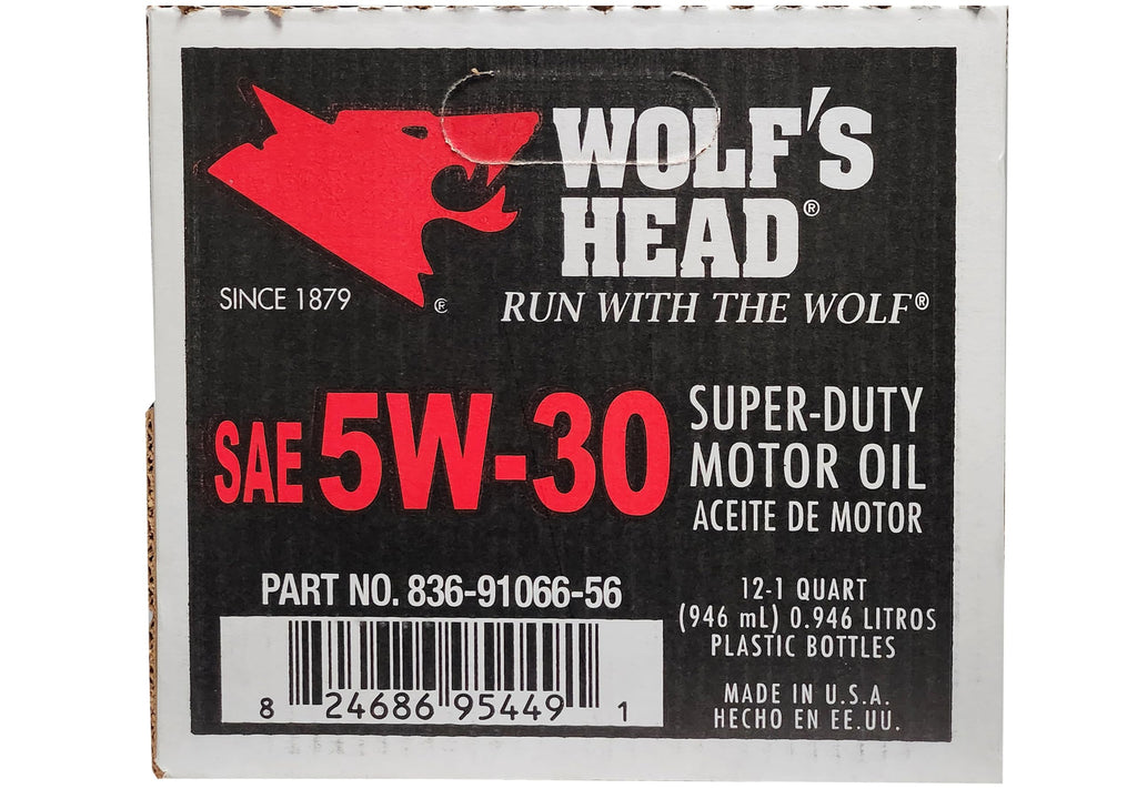5W-30 Semi Synthetic Motor Oil 1 Quart Bottle Pack of 12 Z92992