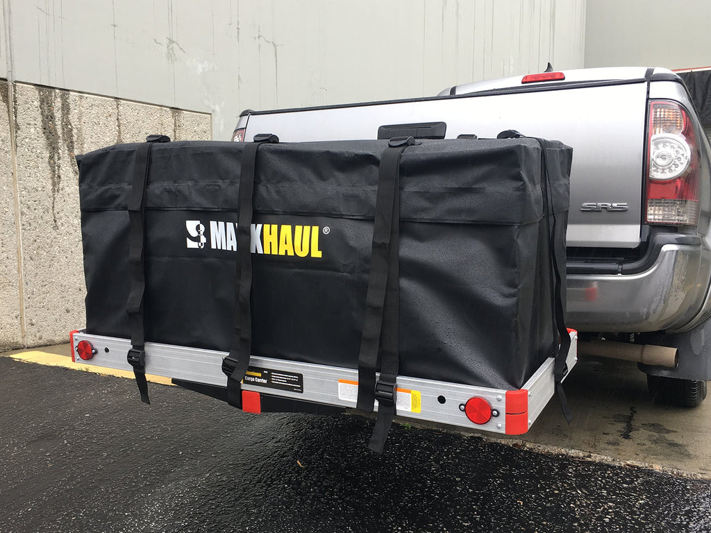 Aluminum Hitch Cargo Carrier with High Side Rails A82536