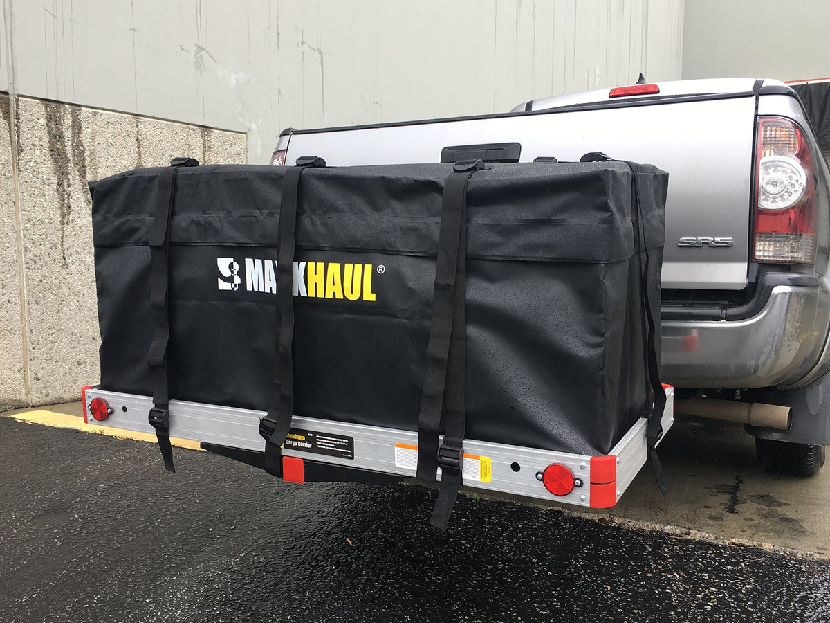 Aluminum Hitch Cargo Carrier with High Side Rails A82536