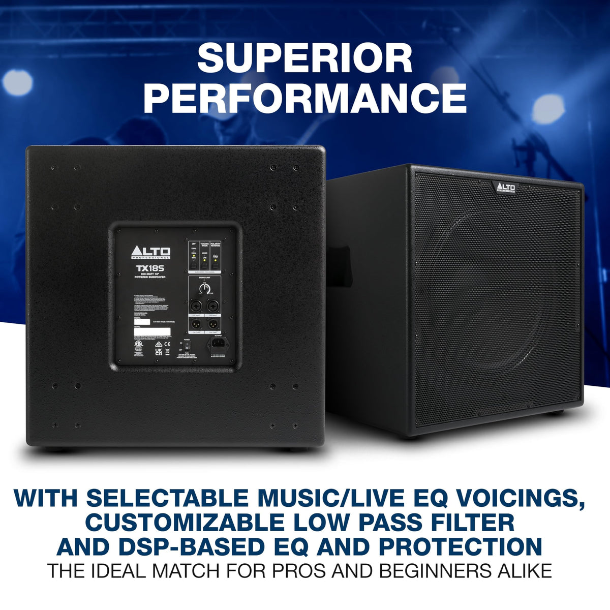 900W 18" Powered PA Subwoofer O3798