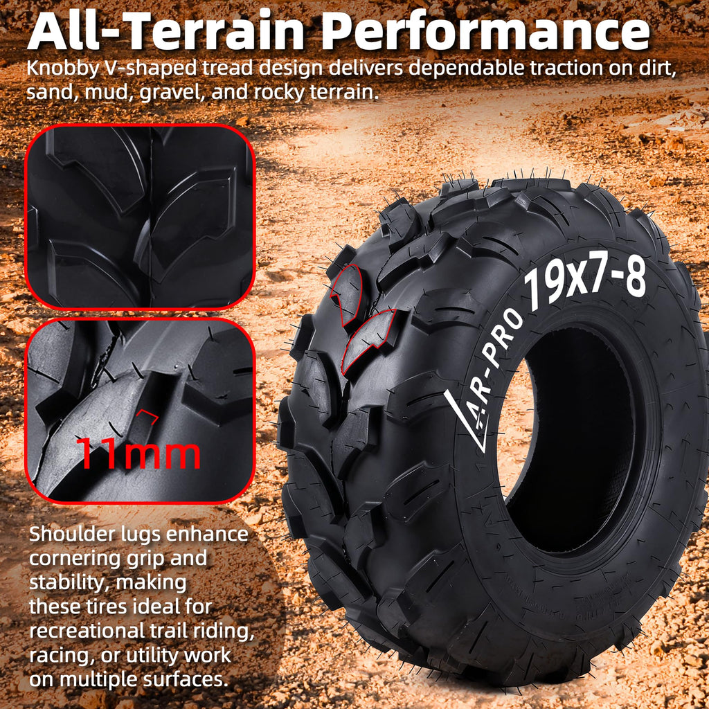 19x7-8 Tubeless All-Terrain ATV UTV Tires L709710
