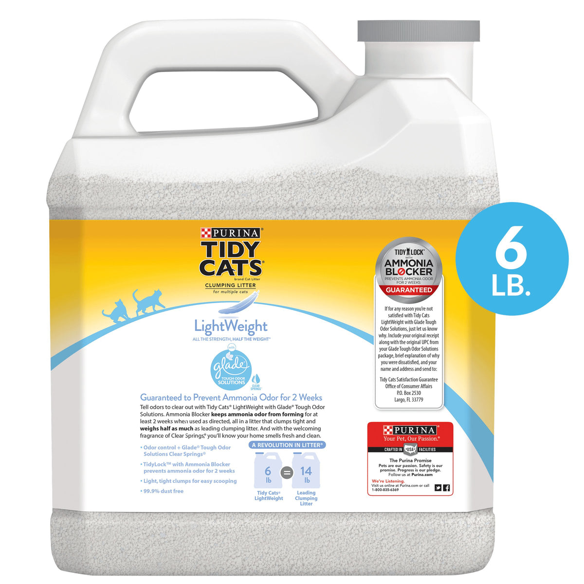 Clumping Low Dust Lightweight Cat Litter 6 lb W90534
